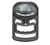 Dynamomètre, Testeur de force de préhension 265Lbs/120Kg, dynamomètre numérique à main, compteur de force de préhension, écran LCD USB, poignée for l'entraînement électrique(Zwart)