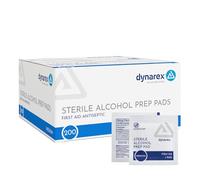 Dynarex Lot 1113 sans latex Alcool Prep Pad, Pack of 200, 200 pk, 200