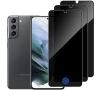 DYNASCO 3 Pièces Protecteur D'écran Anti-Espion pour Samsung Galaxy S21 5G 6.2", Verre Trempé Film Protection écran de Confidentialité - Anti-Rayures, Anti-Empreintes, Compatible avec D'empreintes