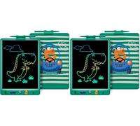 DYNASONIC (DYNA-PM Dinosaure) Tablette d'écriture enfants 10 pouces, LCD Tablette de dessin enfants tableau blanc magnétique dinosaure jouet cadeau 2 3 3 4 5 6 7 8 ans. (Lot de 2)