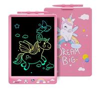 DYNASONIC (DYNA-PM Licorne) Tablette d'écriture pour enfants 10 pouces, Tablette de dessin LCD Tableau blanc magnétique Jouet Dinosaure pour enfants Cadeau 2 3 3 4 5 6 7 8 ans