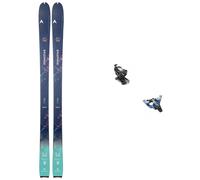 Dynastar - Fixations de ski de randonnée - Pack M-Tour W 82 2025 en Aluminium - Navy Navy 154 cm,162 cm