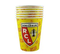 DYNASTRIB 6 Gobelets en Carton RC Lens 25 cl - Jaune