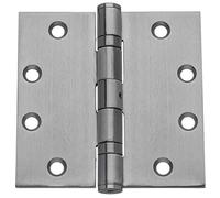 Dynasty Hardware Charnière de porte à roulement à billes de qualité commerciale, 10,4 x 11,4 cm, en acier inoxydable, goupille non amovible - Lot de 3 Dynasty Hardware