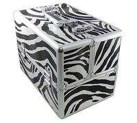 DynaSun ALU Beauty Design Le commerce des bijoux cas Schminkkoffer cas de vanité, 39 cm, Zebra
