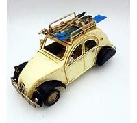 DynaSun Art Voiture ancienne de collection, style rétro vintage, en métal, échelle 1:23, 16 cm