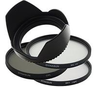 DynaSun Kit Pro 82 mm CPL Circulaire avec Filtre MC UV multicoated multicoated et Pare-Soleil