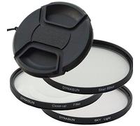 DynaSun Kit Pro Filtre d'étoile avec lentille Macro et Bouchon d'objectif 52 mm