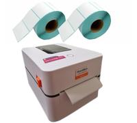 DynaSun M8 Kit imprimante avec 2600 étiquettes adhésives Thermiques imprimant des étiquettes de Codes-Barres 100x50mm marqueurs d'emballage Interface USB d'expédition GDO
