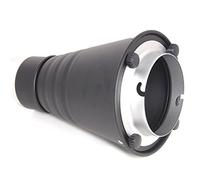 DynaSun SPT-EC XXL Réflecteur Snoot Nez Étroit Conique Professionnel avec Nid d'Abeille et 4x Filtres monture Elinchrom pour Flash Studio Photo & Vidéo