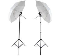 DynaSun W963S Pack de 2 Kit d'éclairages pour Studio Photo/Vidéo avec 2 Trépieds + 2 Douilles + 2 Parapluies + 2 Sacs pour Flash Barebulb lumière (Import Royaume Uni)