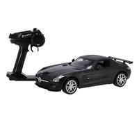 Dynatech Mercedes-Benz SLS AMG GT Voiture télécommandée 1:14, Noir élégant avec Portes Ouvertes et 2,4 GHz pour Enfants à partir de 3 Ans