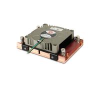 Dynatron A18 Refroidisseur d'air pour Processeur Socket AM4, 7cm, 1100-6000 tr/min, Cuivre/Gris, TDP 95W, 19.1-53.8dB, 27.5mm Hauteur