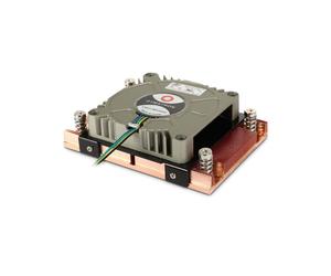 Dynatron A18 Refroidisseur d'air pour Processeur Socket AM4, 7cm, 1100-6000 tr/min, Cuivre/Gris, TDP 95W, 19.1-53.8dB, 27.5mm Hauteur