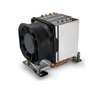 Dynatron A55 Refroidisseur d'air pour Processeur Socket SP6, Ventilateur 8cm, 2400-8000 RPM, 35.52-115.61 CFM, Roulement à Billes Double, Noir/Gris