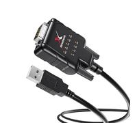 dynattenik Adaptateur USB-Série RS232 FTDI avec 9 LED - Convertisseur USB vers Port COM - Compatible Windows 11, macOS, Linux - pour Applications Industrielles et IT