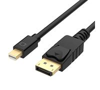 dynattenik ViewEdgeX Série | 1.8m Mini DisplayPort (mDP) to DisplayPort (DP) 4K/60Hz Adaptateur Convertisseur - Male Mini DP to Female DP, Compatible with PC/Laptop, Monitor Adapter