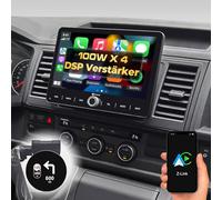 DYNAVIN Android Autoradio GPS Compatible pour VW T5 T6 Caddy Tiguan Sharan Skoda, 10,1 Pouces Radio avec Wireless CarPlay et Android Auto | Head-up Display | Dab+ Radio: D9-V10W PR F