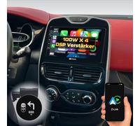 DYNAVIN Android Autoradio GPS pour Renault Clio VI 2014-2020, 9 Pouces Radio avec Wireless CarPlay et Android Auto | Head-up Display | Dab+ Radio: D9-RNCL Premium Flex