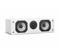 Dynavoice Challenger C-5 Blanc. Enceinte Centrale Passive 2 Voies 120W 8 Ohm. Double Woofer 5,25 Pouces et Tweeter 1 Pouce. Home Cinéma HiFi. Bass Reflex Arrière. Compatible VESA 10x10.