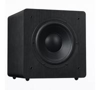 DYNAVOICE Challenger SUB-8 Noir - Caisson de Basses Actif 8 Pouces, 90W RMS (125W Max), 25-180 Hz, Auto on/Off | pour Home Cinéma 5.1 et HiFi Jusqu’à 25 m² | Entrées RCA/LFE et Haut Niveau.