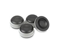 Dynavox Lot de 4 amortisseurs de Vibrations pour Enceintes et appareils, découplage des Vibrations à Basse fréquence, Argent