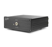 Dynavox AMP-S III, commutateur amplificateur et Enceintes, boîtier Aluminium, 2 Paires d’Enceintes sur 1 ampli ou 2 amplis sur 1 Paire, Connexion par fiches Bananes ou bornes, Noir
