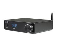 Dynavox Amplificateur HiFi DA-200 - Compact - Classe D - Amplificateur numérique stéréo avec BT 5.0, USB DAC, Optique et coaxial, Sortie Caisson de Basses - Boîtier en Aluminium élégant - Idéal pour