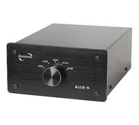 Dynavox Commutateur audio AUX-S – Sélecteur RCA 5 entrées stéréo châssis métallique – Noir