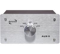 Dynavox AUX-S Switch RCA/audio boîtier métallique argent