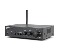 DynaVox CS-PA8 Mini amplificateur numérique stéréo avec bornes à Visser, antenne BT intégrée et Prise Casque Noir