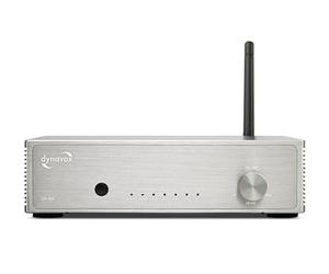 Dynavox DA-300 amplificateur HiFi Compact avec HDMI Arc, Bluetooth 5.0, USB, entrées Optique et coaxiale, boîtier Aluminium, idéal pour TV et Streaming Musical, Argent