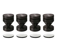 Dynavox Découpleurs Coloris Noir, Blister de 4 cônes d'isolation pour appareils HiFi, Hauteur réglable