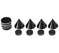 Dynavox Absorbeur Sub-Watt Noisekiller – Découpleur cônes d'isolation réglables Lot de 4 Noir