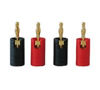 Dynavox High-End Bananenstecker-Set 2 X Rouge / Noir