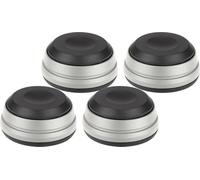 Dynavox Lot de 4 amortisseurs de Vibrations pour Enceintes et appareils, découplage des Vibrations à Basse fréquence, Argent