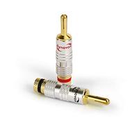 Dynavox Lot de 4 fiches banane avec fixation écartée