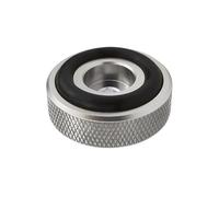 Dynavox Lot de 4 Pieds moletés en Aluminium pour appareils HiFi tels Que Haut-parleurs, amplificateurs et platines - Argenté