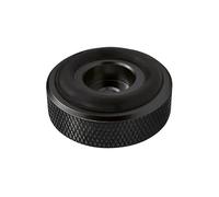 Dynavox Lot de 4 Pieds moletés en Aluminium pour appareils HiFi tels Que Haut-parleurs, amplificateurs et platines - Noir anodisé