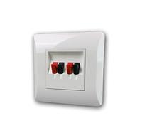 Dynavox-lS Mur anschluàŸterminal II diaphragme Prise Terminal boites de raccordement uP 4 Broches Blanc