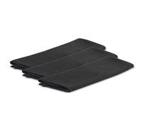 Dynavox MFC6 Lot de 3 chiffons de nettoyage antistatiques en microfibre pour disques vinyles 32 x 32 cm Noir