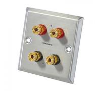 Dynavox Orifice Inox Brosser, 4 Douilles Bananes 050006