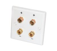 Dynavox Panneau D'Accès Murale Artificiel 4 Prises Banane 85 X 85 Mm 050004