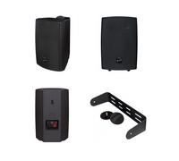 Dynavox PB402 HiFi Boîte Avec Support Mural Noir 1 Paire 207172