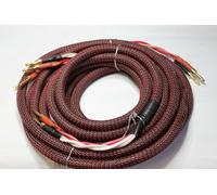 Dynavox Perferct Sound Câble haut-parleur flexible 2 x 3 m, fiches bananes de qualité, confectionné, Coloris noir/rouge