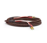 Dynavox Perfect Sound Flex, câbles de haut-parleur HiFi extrêmement flexibles avec fiches bananes creuses plaquées or, transmission de signal sans perte, cuivre OFC de haute pureté, paire, longueur 5m