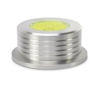 Dynavox PST260 - Stabilisateur de Disque en Aluminium avec Libellule - 260 g - pour Platine Vinyle - pour amortir la résonance et Un Meilleur Balayage - Argenté