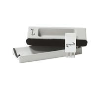 Dynavox Samt-Reinigungspuk + Brosse en Nylon Souples Rembourrage Gris Nettoyage