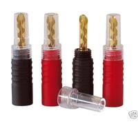 DYNAVOX Set De Connecteurs Banane Rouge + Noir 1 X 4 Pièces