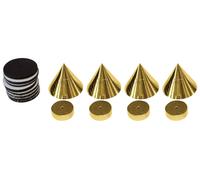 Dynavox Sub-Watt-Absorbents. Pointes 4 Pièces En Laiton Doré 1 Ensemble